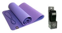 Коврик для йоги 6 мм двуслойный с ремешком для йоги в подарок (Арт. FT-NYG-010)